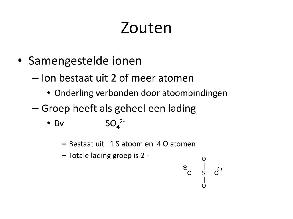 Zouten Combinatie Metaal Niet Metaal Ionen Bv Natriumchloride Ppt